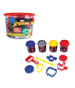 AS Plasticine Marvel Spiderman Bucket For 3+ Years (1045-036296)