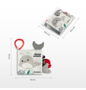Sensory Book Black and White Dolphin (PL0254)