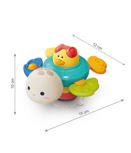 Sensory Toy Turtle With Suction Cup (PL1584)