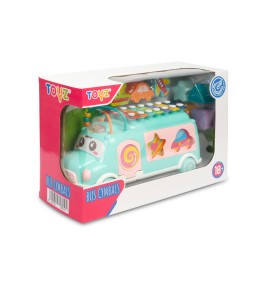 Toyz Λεωφορείο Με Ξυλόφωνο Μουσικό Παιχνίδι για 18+ Μηνών (PL8044)