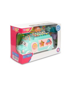 Toyz Λεωφορείο Με Ξυλόφωνο Μουσικό Παιχνίδι για 18+ Μηνών (PL8044)