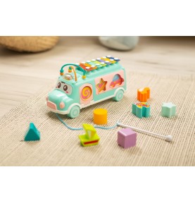 Toyz Λεωφορείο Με Ξυλόφωνο Μουσικό Παιχνίδι για 18+ Μηνών (PL8044)