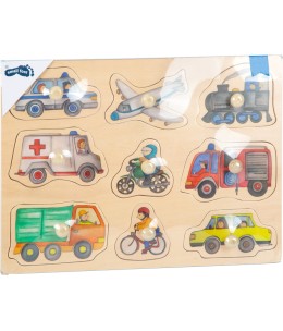 Ξύλινο Εκπαιδευτικό Παζλ City Vehicles (SF11503)