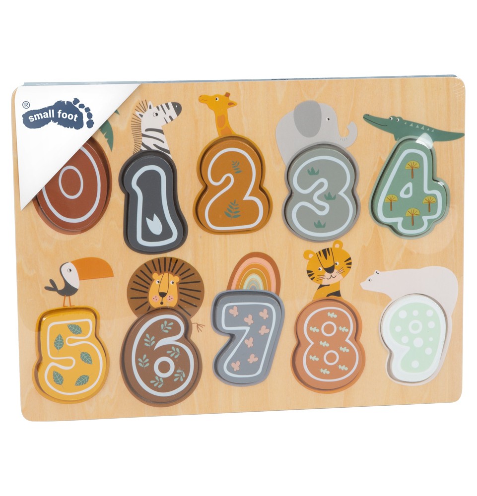 Ξύλινο Εκπαιδευτικό Numbers Puzzle “Safari” (SF11702)