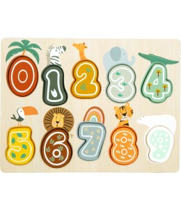 Ξύλινο Εκπαιδευτικό Numbers Puzzle “Safari” (SF11702)