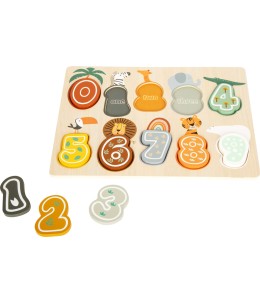 Ξύλινο Εκπαιδευτικό Numbers Puzzle “Safari” (SF11702)