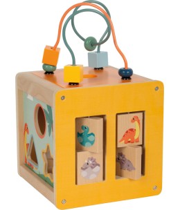 Wooden Activity Cube "Dino" (SF12618)