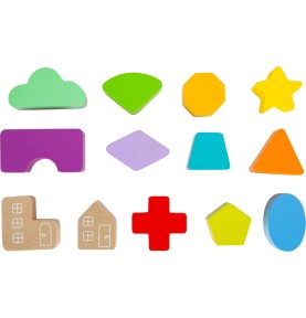 Wooden Sorting Cube “Rainbow” (SF11777)