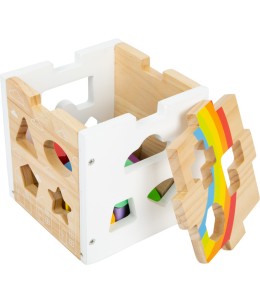 Wooden Sorting Cube “Rainbow” (SF11777)