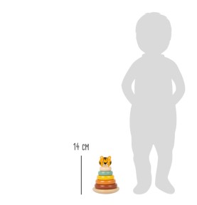 Wooden Stacking Tower "Tiger Safari" (SF11706)