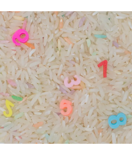Sensory Rice With Gemstones Number Sensory Play (NumberMix)