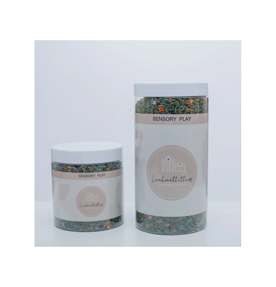 Sensory Rice With Precious Stones Forest Sensory Play (ForestMix)