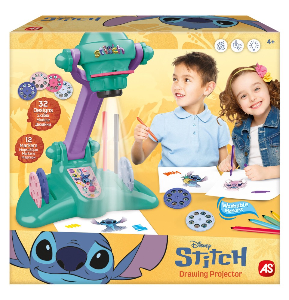 AS Προτζέκτορας Ζωγραφικής Disney Stitch