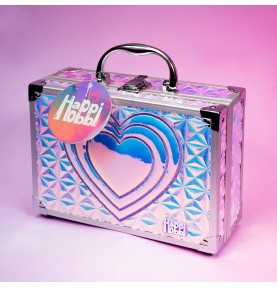 Happi Hobbi Θήκη Ομορφιάς Sparkle Love Με 30 αξεσουάρ - πλαϊνή όψη