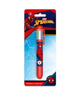 Spiderman Στυλό Ballpoint 6 Χρωμάτων