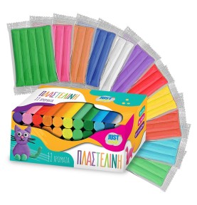 JUSTnote Πλαστελίνη Κλασικό Κουτί 11 Χρωμάτων 500g