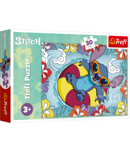Παιδικό Παζλ Trefl Disney Stitch 30τμχ - κουτί πλαϊνή όψη