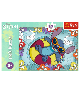Παιδικό Παζλ Trefl Disney Stitch 30τμχ - κουτί μπροστά όψη