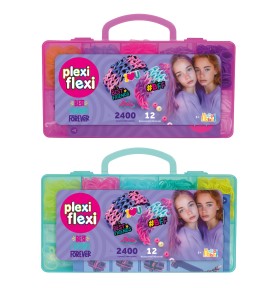 Plexi Flexi Best Friends Forever Θήκη Με 2400 Λαστιχάκια - 2 θήκες μπροστά όψη