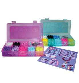 Plexi Flexi Best Friends Forever Θήκη Με 2400 Λαστιχάκια - 2 θήκες ανοιχτές