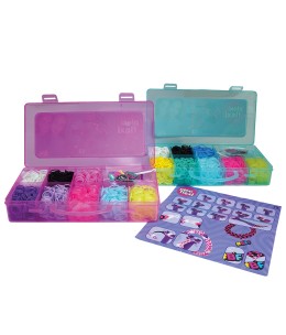 Plexi Flexi Best Friends Forever Θήκη Με 2400 Λαστιχάκια - 2 θήκες ανοιχτές