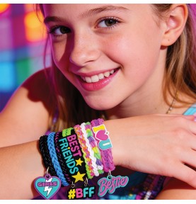Plexi Flexi Best Friends Forever Θήκη Με 2400 Λαστιχάκια - παιδάκι με βραχιόλια