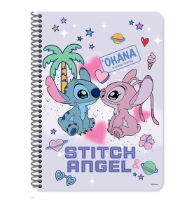 Τετράδιο Σπιράλ 17x25 εκ. 2 Θεμάτων 60 Φύλλων Lilo & Stitch - σχέδιο 2
