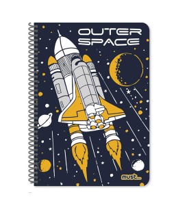 Τετράδιο Σπιράλ 17x25 Must Craft 2 Θεμάτων  4 Σχέδια - σχέδιο 4