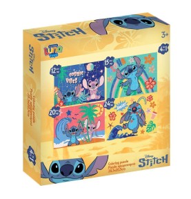Παζλ 4 Σε 1 Disney Stitch Luna Toys
