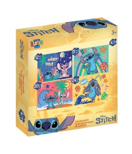 Παζλ 4 Σε 1 Disney Stitch Luna Toys