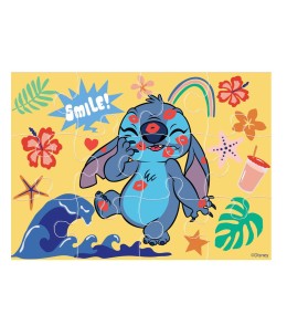 Παζλ 4 Σε 1 Disney Stitch Luna Toys  - παζλ 24 τεμ.