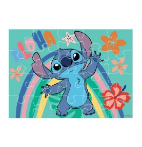 Παζλ 4 Σε 1 Disney Stitch Luna Toys  - παζλ 15 τεμ.