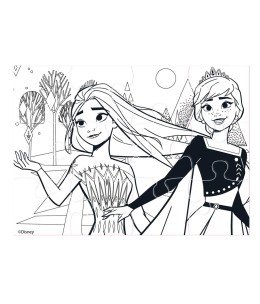 Παζλ Disney Frozen Luna Toys - παζλ χρωματισμού