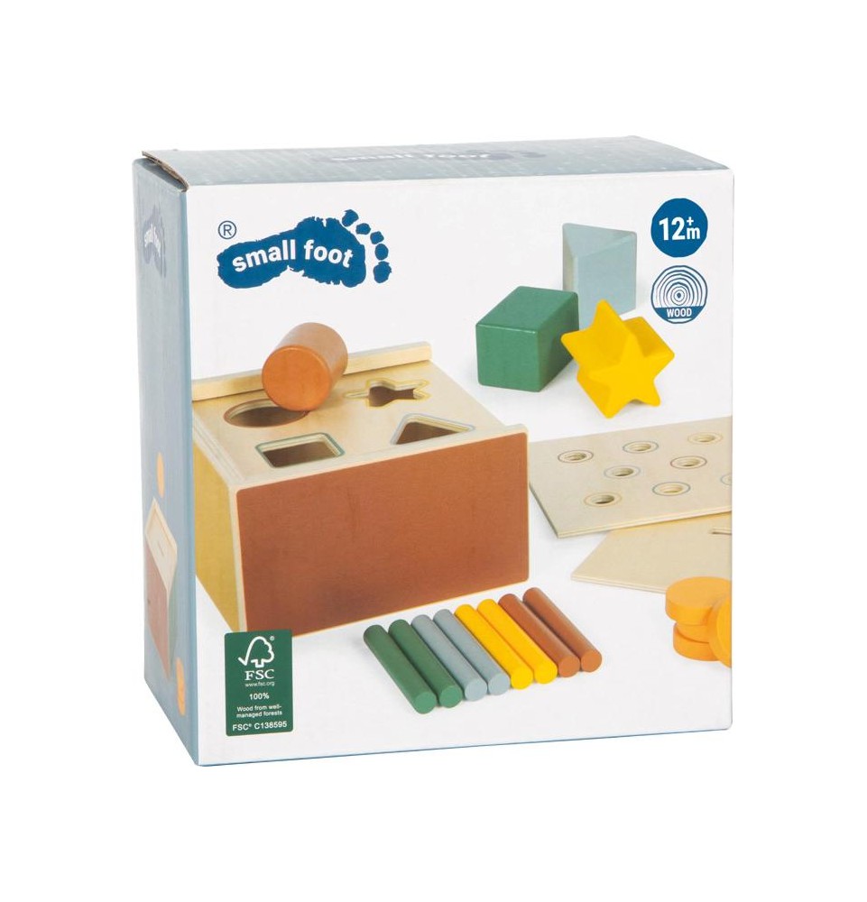 Ξύλινο Κουτί Montessori Small Foot Ταξινόμησης & Αντιστοίχισης - συσκευασία