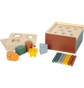 Ξύλινο Κουτί Montessori Small Foot Ταξινόμησης & Αντιστοίχισης - καπάκι με τρύπες