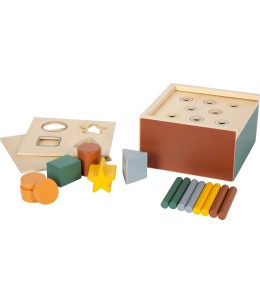 Ξύλινο Κουτί Montessori Small Foot Ταξινόμησης & Αντιστοίχισης - καπάκι με τρύπες