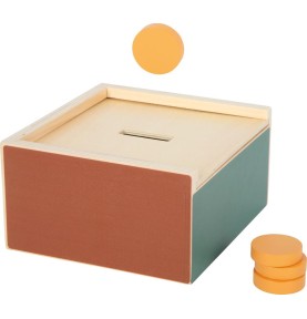 Ξύλινο Κουτί Montessori Small Foot Ταξινόμησης & Αντιστοίχισης - καπάκι με σχισμή