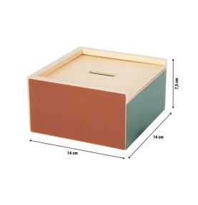 Ξύλινο Κουτί Montessori Small Foot Ταξινόμησης & Αντιστοίχισης - διαστάσεις κουτιού