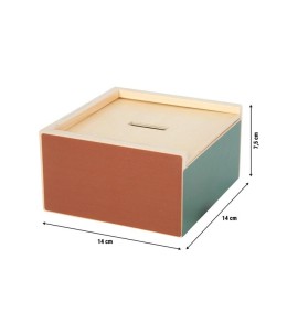 Ξύλινο Κουτί Montessori Small Foot Ταξινόμησης & Αντιστοίχισης - διαστάσεις κουτιού