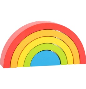 Ξύλινο Ουράνιο Τόξο Στοίβαξης Small Foot Rainbow - μπροστά όψη