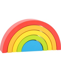 Ξύλινο Ουράνιο Τόξο Στοίβαξης Small Foot Rainbow - μπροστά όψη