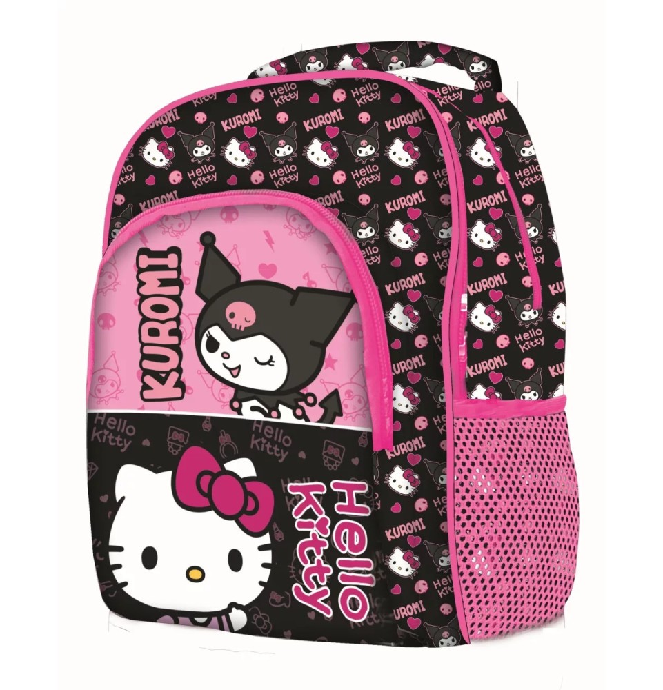 Σχολική Τσάντα Πλάτης Δημοτικού Hello Kitty & Kuromi 42 εκ.