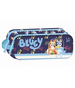 Σχολική Κασετίνα Ορθογώνια Bluey Dreams με 2 Θήκες 23 εκ.
