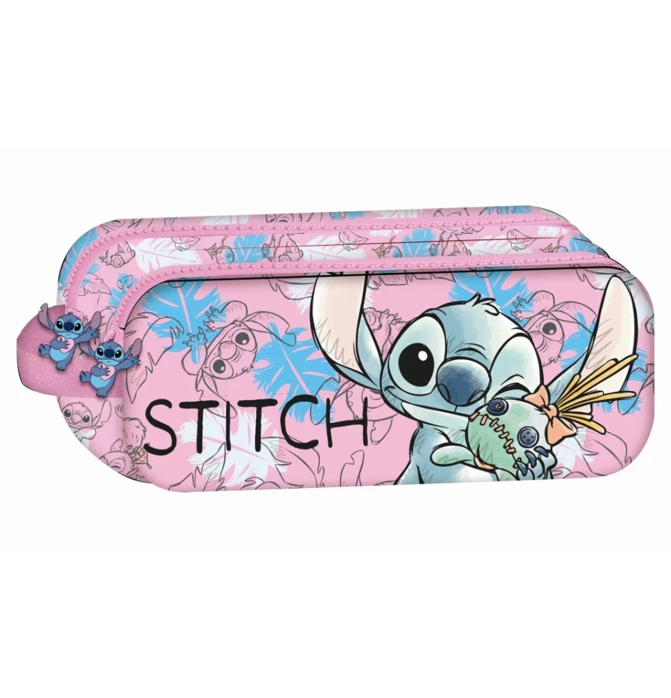 Σχολική Κασετίνα Ορθογώνια Disney Lilo & Stitch Doll με 2 Θήκες 23 εκ. - μπροστά όψη