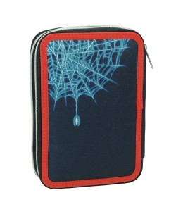 Σχολική Κασετίνα Διπλή Γεμάτη GIM Marvel Spiderman Frame 21 Τεμάχια - πίσω όψη