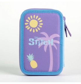 Σχολική Κασετίνα Διπλή Γεμάτη Disney Stitch & Scrump 2 Ορόφων - πίσω όψη