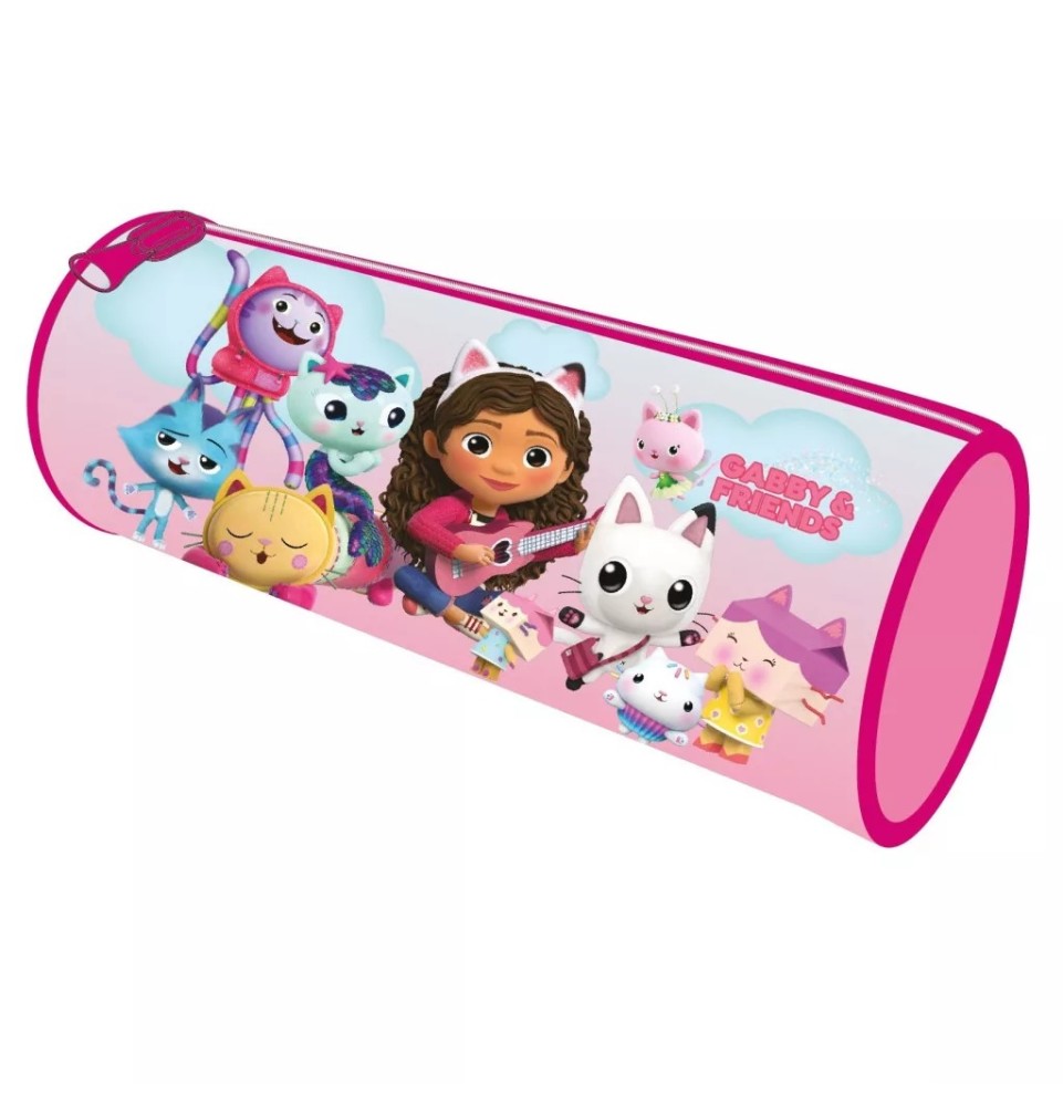 Σχολική Κασετίνα Βαρελάκι Gabby's Dollhouse Colorful World 23 εκ.