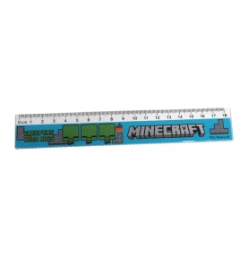 Σχολικό Σετ Δώρου Μεταλλική Μολυβοθήκη GIM Minecraft Creepers Need Hugs 7 Τεμάχια - χάρακας