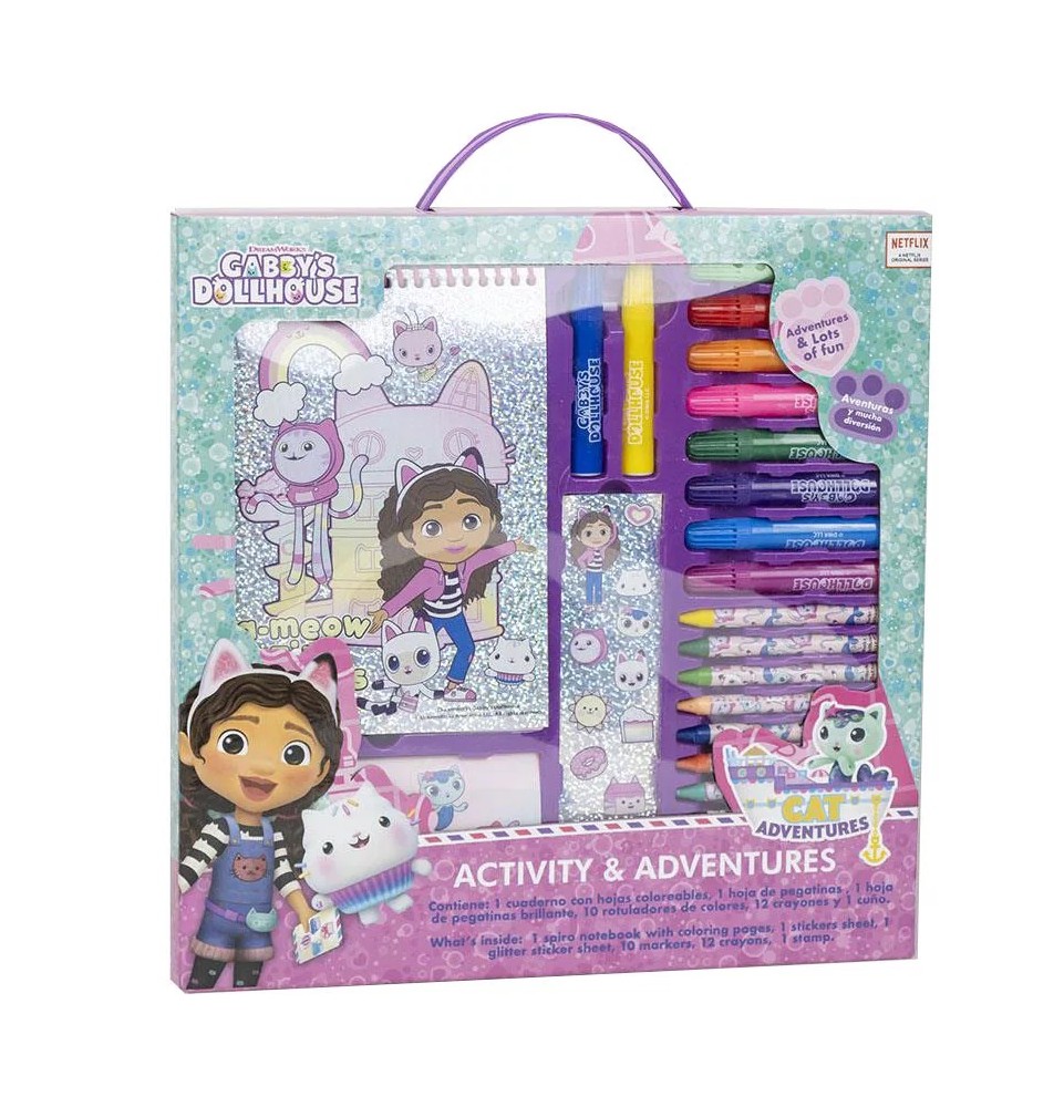 Σετ Ζωγραφικής σε Βαλιτσάκι Cerdá Gabby's Dollhouse "Cat Adventures" 26 Τεμάχια