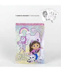 Σετ Ζωγραφικής σε Βαλιτσάκι Cerdá Gabby's Dollhouse "Cat Adventures" 26 Τεμάχια - μπλοκ
